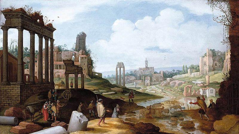 Willem van Nieulandt View of the Forum Romanum Germany oil painting art